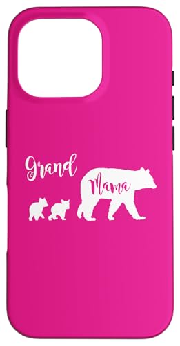 Grand Mama Bär mit 2 zwei Jungen Oma Großmutter Geschenk Hülle für iPhone 16 Pro Grand Mama Bär mit 2 zwei Jungen Oma Großmutter Geschenk Hülle für iPhone 16 Pro von All in the Bear Family