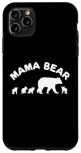 Mama Bär Mama Mutter mit 4 vier Jungen Geschenk Hülle für iPhone 11 Pro Max von All in the Bear Family