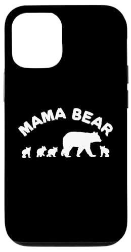 Mama Bär Mama Mutter mit 4 vier Jungen Geschenk Hülle für iPhone 12/12 Pro von All in the Bear Family
