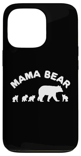 Mama Bär Mama Mutter mit 4 vier Jungen Geschenk Hülle für iPhone 13 Pro von All in the Bear Family