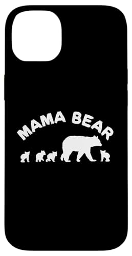 Mama Bär Mama Mutter mit 4 vier Jungen Geschenk Hülle für iPhone 14 Plus von All in the Bear Family
