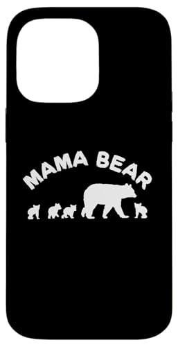 Mama Bär Mama Mutter mit 4 vier Jungen Geschenk Hülle für iPhone 14 Pro Max von All in the Bear Family