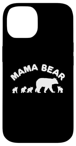 Mama Bär Mama Mutter mit 4 vier Jungen Geschenk Hülle für iPhone 14 von All in the Bear Family