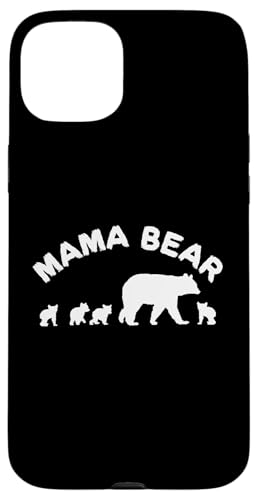 Mama Bär Mama Mutter mit 4 vier Jungen Geschenk Hülle für iPhone 15 Plus von All in the Bear Family