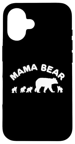 Mama Bär Mama Mutter mit 4 vier Jungen Geschenk Hülle für iPhone 16 von All in the Bear Family