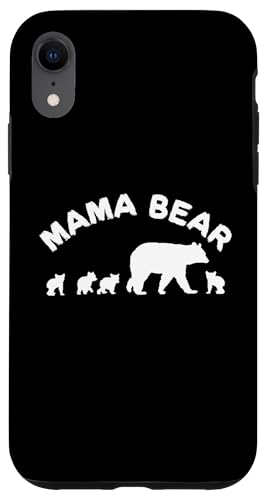 Mama Bär Mama Mutter mit 4 vier Jungen Geschenk Hülle für iPhone XR Mama Bär Mama Mutter mit 4 vier Jungen Geschenk Hülle für iPhone XR von All in the Bear Family