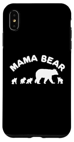 Mama Bär Mama Mutter mit 4 vier Jungen Geschenk Hülle für iPhone XS Max von All in the Bear Family