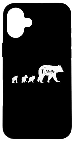 Mama Bär mit 3 drei Jungen lustiges Geschenk für Mutter Hülle für iPhone 16 Plus Mama Bär mit 3 drei Jungen lustiges Geschenk für Mutter Hülle für iPhone 16 Plus von All in the Bear Family