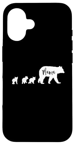 Mama Bär mit 3 drei Jungen lustiges Geschenk für Mutter Hülle für iPhone 16 Mama Bär mit 3 drei Jungen lustiges Geschenk für Mutter Hülle für iPhone 16 von All in the Bear Family