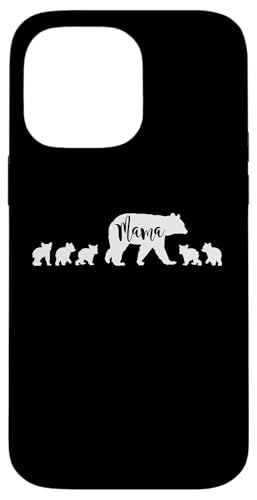 Mama Bär mit 5 fünf Jungen Mama Mutter lustiges Geschenk Hülle für iPhone 14 Pro Max Mama Bär mit 5 fünf Jungen Mama Mutter lustiges Geschenk Hülle für iPhone 14 Pro Max von All in the Bear Family