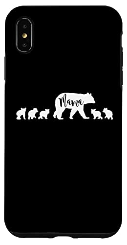 Mama Bär mit 5 fünf Jungen Mama Mutter lustiges Geschenk Hülle für iPhone XS Max Mama Bär mit 5 fünf Jungen Mama Mutter lustiges Geschenk Hülle für iPhone XS Max von All in the Bear Family