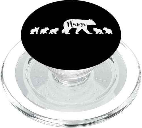 Mama Bär mit 5 fünf Jungen Mama Mutter lustiges Geschenk PopSockets PopGrip für MagSafe Mama Bär mit 5 fünf Jungen Mama Mutter lustiges Geschenk PopSockets PopGrip für MagSafe von All in the Bear Family