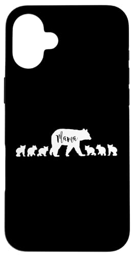 Mama Bär mit 6 Sechs Jungen Mama Mutter Lustiges Geschenk Hülle für iPhone 16 Plus Mama Bär mit 6 Sechs Jungen Mama Mutter Lustiges Geschenk Hülle für iPhone 16 Plus von All in the Bear Family