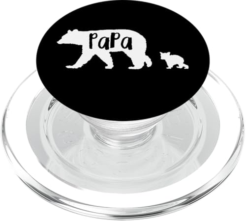 Papa Bär mit 1 Junge Vater Geschenk PopSockets PopGrip für MagSafe von All in the Bear Family