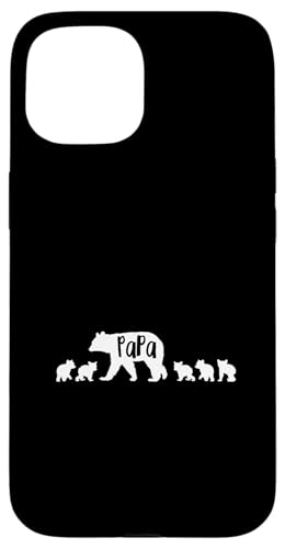 Papa Bär mit 5 fünf Jungen Papa Vater Geschenk Hülle für iPhone 15 Papa Bär mit 5 fünf Jungen Papa Vater Geschenk Hülle für iPhone 15 von All in the Bear Family