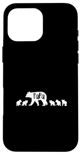 Papa Bär mit 5 fünf Jungen Papa Vater Geschenk Hülle für iPhone 16 Pro Max Papa Bär mit 5 fünf Jungen Papa Vater Geschenk Hülle für iPhone 16 Pro Max von All in the Bear Family