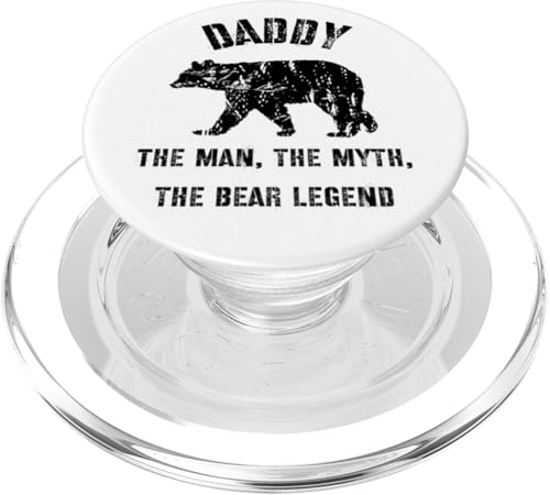 Vintage Daddy the Man The Myth the Bear Legende Dad Gift PopSockets PopGrip für MagSafe Vintage Daddy the Man The Myth the Bear Legende Dad Gift PopSockets PopGrip für MagSafe von All in the Bear Family
