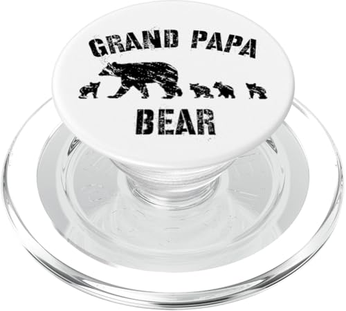 Vintage Grand Papa Bär mit 4 vier Jungen Opa Geschenk PopSockets PopGrip für MagSafe Vintage Grand Papa Bär mit 4 vier Jungen Opa Geschenk PopSockets PopGrip für MagSafe von All in the Bear Family