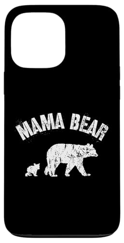 Vintage Mama Bär mit 1 One Cub Mom Mutter Geschenk Hülle für iPhone 13 Pro Max Vintage Mama Bär mit 1 One Cub Mom Mutter Geschenk Hülle für iPhone 13 Pro Max von All in the Bear Family