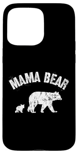 Vintage Mama Bär mit 1 One Cub Mom Mutter Geschenk Hülle für iPhone 15 Pro Max Vintage Mama Bär mit 1 One Cub Mom Mutter Geschenk Hülle für iPhone 15 Pro Max von All in the Bear Family