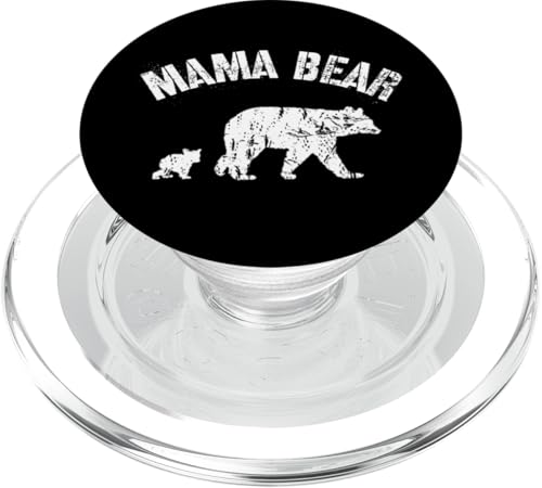 Vintage Mama Bär mit 1 One Cub Mom Mutter Geschenk PopSockets PopGrip für MagSafe Vintage Mama Bär mit 1 One Cub Mom Mutter Geschenk PopSockets PopGrip für MagSafe von All in the Bear Family