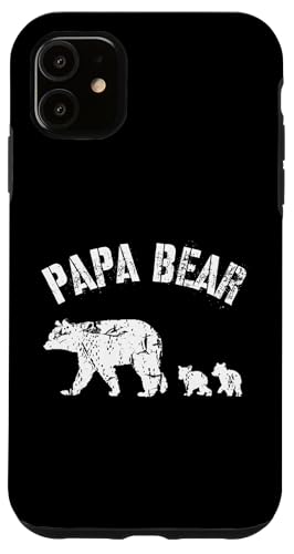 Vintage Papa Bär mit 2 zwei Jungen Papa Vater Hülle für iPhone 11 Vintage Papa Bär mit 2 zwei Jungen Papa Vater Hülle für iPhone 11 von All in the Bear Family