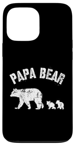 Vintage Papa Bär mit 2 zwei Jungen Papa Vater Hülle für iPhone 13 Pro Max Vintage Papa Bär mit 2 zwei Jungen Papa Vater Hülle für iPhone 13 Pro Max von All in the Bear Family