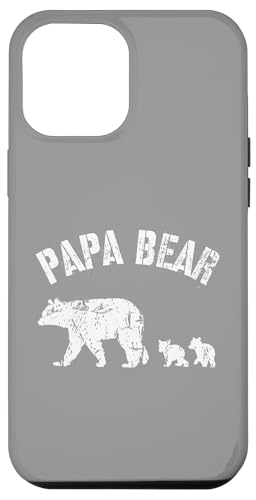 Vintage Papa Bär mit 2 zwei Jungen lustiges Geschenk für Papa Vater Hülle für iPhone 12 Pro Max Vintage Papa Bär mit 2 zwei Jungen lustiges Geschenk für Papa Vater Hülle für iPhone 12 Pro Max von All in the Bear Family