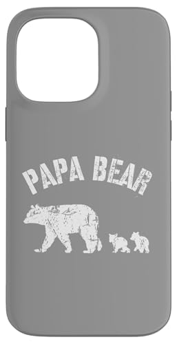 Vintage Papa Bär mit 2 zwei Jungen lustiges Geschenk für Papa Vater Hülle für iPhone 14 Pro Max Vintage Papa Bär mit 2 zwei Jungen lustiges Geschenk für Papa Vater Hülle für iPhone 14 Pro Max von All in the Bear Family