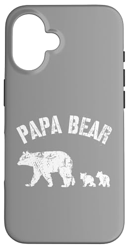 Vintage Papa Bär mit 2 zwei Jungen lustiges Geschenk für Papa Vater Hülle für iPhone 16 Vintage Papa Bär mit 2 zwei Jungen lustiges Geschenk für Papa Vater Hülle für iPhone 16 von All in the Bear Family