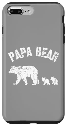 Vintage Papa Bär mit 2 zwei Jungen lustiges Geschenk für Papa Vater Hülle für iPhone 7 Plus/8 Plus Vintage Papa Bär mit 2 zwei Jungen lustiges Geschenk für Papa Vater Hülle für iPhone 7 Plus/8 Plus von All in the Bear Family