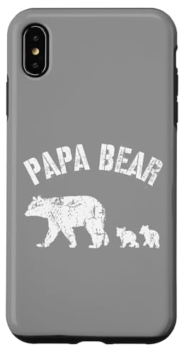 Vintage Papa Bär mit 2 zwei Jungen lustiges Geschenk für Papa Vater Hülle für iPhone XS Max Vintage Papa Bär mit 2 zwei Jungen lustiges Geschenk für Papa Vater Hülle für iPhone XS Max von All in the Bear Family