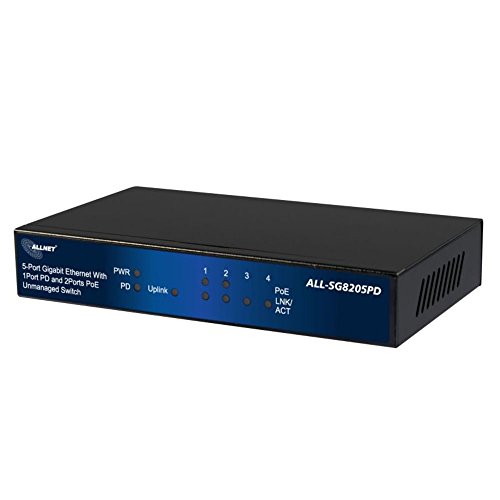 ALLNET ALL-SG8205PD commutateur réseau Non-géré L2 Gigabit Ethernet (10/100/1000) Connexion Ethernet, supportant von AllNet