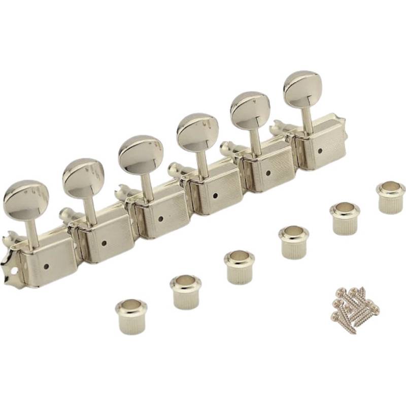 AllParts TK-0880-001 Gotoh 6-in-line Vintage Keys Nickel Machine Heads (Pack of 6) von AllParts
