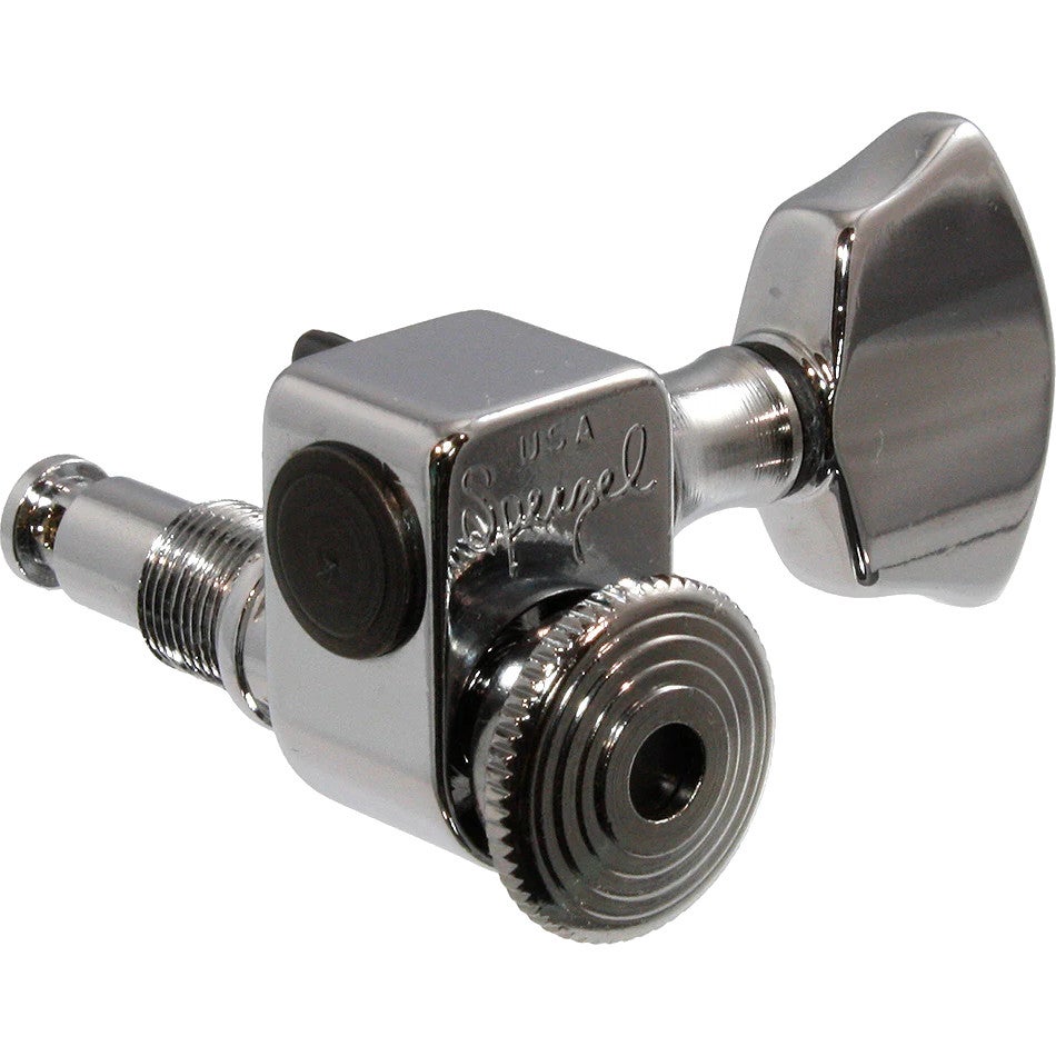 AllParts TK-7437-010 Sperzel 3x3 Chrome Locking Tuners Guitar Machine Heads (Pack of 6) von AllParts