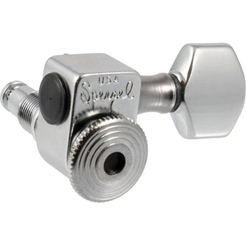 AllParts TK-7467-010 Sperzel 6-in-line Chrome Locking Tuners Guitar Machine Heads (Pack of 6) von AllParts