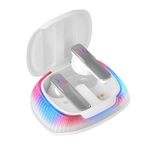 Allayu Blinkende helle Esports Kopfhörer mit nahtlosem Tragen und Stabiler Verbindung ABS B18 Bluetooth Kopfhörer T, Weiß von Allayu