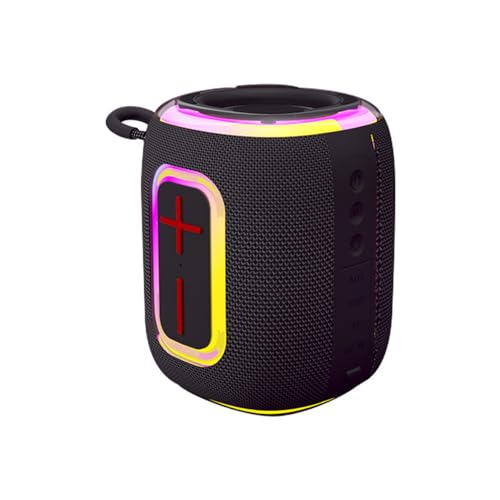 Allayu Drahtlose Bluetooth Lautsprecher mit integriertem hochauflösendem Mikrofon zur Geräuschreduzierung Drahtlose Lautsprecher mit Bluetooth ABS, Schwarz Allayu Drahtlose Bluetooth Lautsprecher mit integriertem hochauflösendem Mikrofon zur Geräuschreduzierung Drahtlose Lautsprecher mit Bluetooth ABS, Schwarz von Allayu