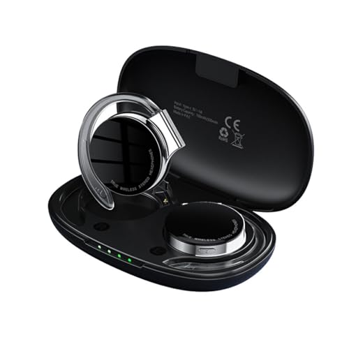 Allayu Kopfhörer Staubdichter Ohrbügel Noise Cancelling Drahtloses Bluetooth kompatibles Stereo Jogging Ohrhörer Headset Geburtstagsgeschenk, Schwarz von Allayu