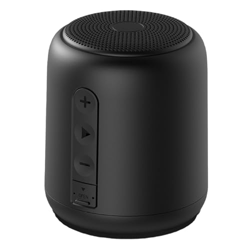 Allayu Modischer Bluetooth Lautsprecher für High Fidelity Soundeffekte, tragbarer, kabelloser Bluetooth Lautsprecher aus ABS, Schwarz von Allayu