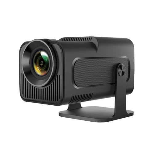 Allayu Projektor mit automatischer Trapezkorrektur und Full HD 1080P Dekodierung, Hi Fi Lautsprecher, 180° drehbar, 390ANSI HY320, Natives 1080P von Allayu