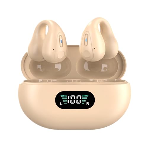 Allayu Touch LED DRAHTLOSE KOPFHÖRER Bluetooth Intelligente Rauschunterdrückung High Definition Anruf ABS Leitungskopfhörer, Khaki Pulver von Allayu