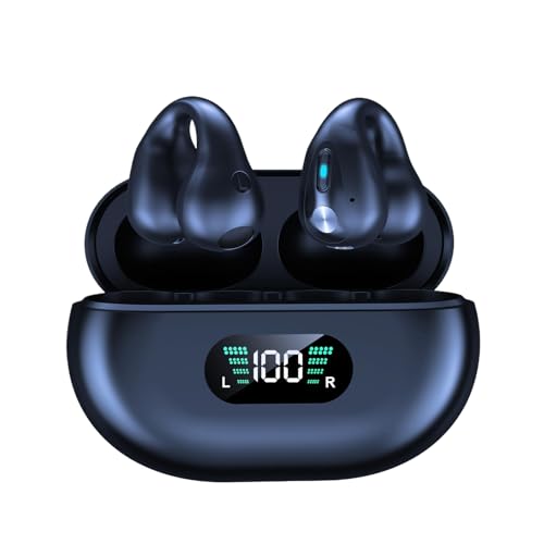 Allayu Touch LED DRAHTLOSE KOPFHÖRER Bluetooth Intelligente Rauschunterdrückung High Definition Anruf ABS Leitungskopfhörer, Obsidianschwarz von Allayu