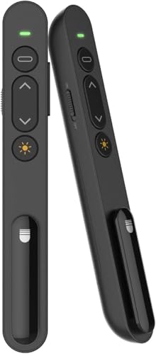 Wireless Presenter Pointer 100M, Powerpoint Pointer mit USB Bluetooth, Hyperlink, Volumen Kontrolle, Präsentationsfernbedienung für Präsentationen Konferenzen Vorträge Präsentationsklicker Wireless Presenter Pointer 100M, Powerpoint Pointer mit USB Bluetooth, Hyperlink, Volumen Kontrolle, Präsentationsfernbedienung für Präsentationen Konferenzen Vorträge Präsentationsklicker von AllgoodRc