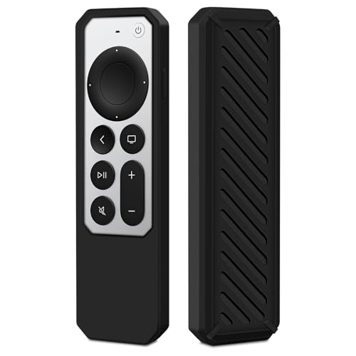Silikon Fernbedienung Hülle für Apple Siri 4K / HD Siri Remote 2. Generation (2021) / 3. Generation (2022), Stoßfeste Slim Fernbedienung Schutzhülle Fernbedienungshülle Cover Case für Apple TV Remote von AllgoodRc
