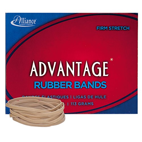 Alliance Rubber 26329 Advantage Rubber Bands Size #32, 1/4 lb Box Contains Approx. 175 Bands (3" x 1/8", Natural Crepe) von Alliance
