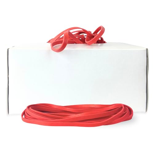Alliance Rubber 97705 Industrial Quality Size #170 Red Packer Bands, Elastische Gummibänder, 1 lb Box Contains Approx. 90 Non-Latex Heavy Duty Bands (7'' x 14'', Red) von Alliance RUBBER COMPANY