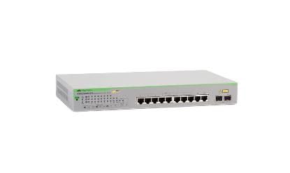 ALLIED TELESIS - VOLUME Gigabit Websmart Switch 8XTPOE+ 2 x SFP Port EU-Netzkabel von Allied Telesis