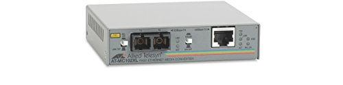 Allied Telesis 100TX to 100FX (SC) Standalone Media Converter 100Mbit/s Medienkonverter - Netzwerkkonverter (100 Mbit/s, UTP & FO, Oracal, UL-Cul, CSA/CSA, NRTL, TUV, CE, 6 W, 294 g) von Allied Telesis
