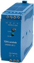 Allied Telesis AT-DRB50-48-1 - Netzteil (DIN-Schienenmontage möglich) - AC 85-264/ DC 120-373 V - 50 Watt von Allied Telesis